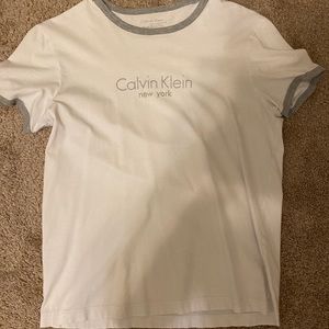 Medium White Calvin Klein T Shirt